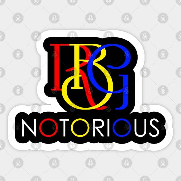 RBG Logo - 13 Sticker by SanTees